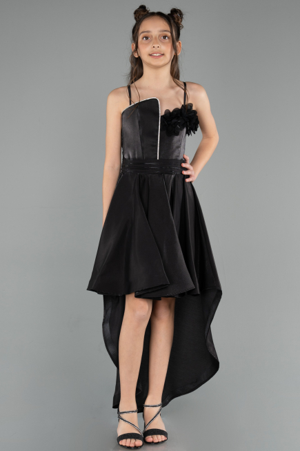Abendkleid für Kinder Lang Schwarz ABO132