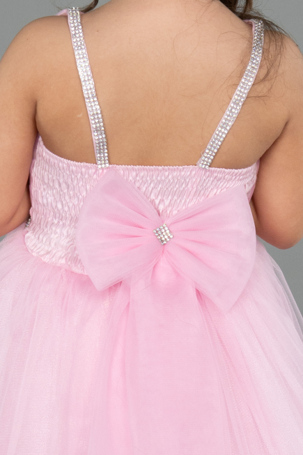 Abendkleid für Kinder Kurz Puder ABK2567