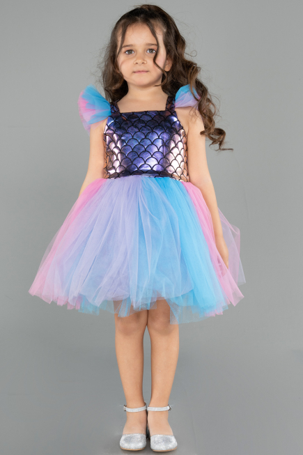 Abendkleid für Kinder Kurz Rins ABK2578