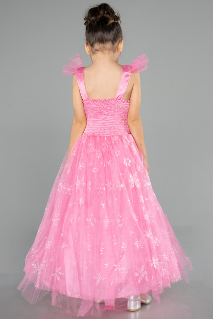 Abendkleid für Kinder Lang Rosa ABU5906