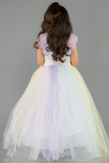 Abendkleid für Kinder Lang Rins ABU5908