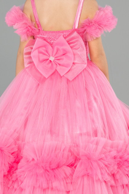 Brautkleid für Kinder Lang Rosa ABG183
