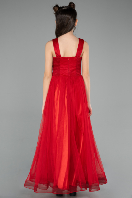 Abendkleid für Kinder Lang Rot ABU2447