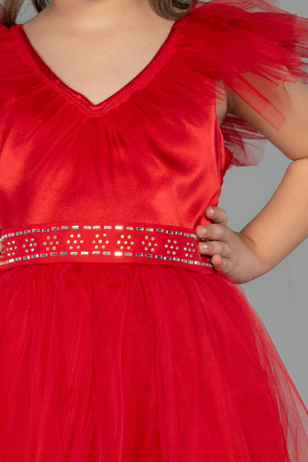 Abendkleid für Kinder Lang Rot ABU4239
