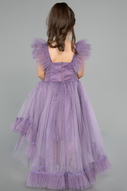 Abendkleid für Kinder Lang Lavendel ABU4239