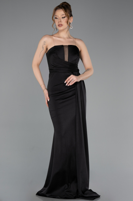 Abschlusskleid Lang Schwarz ABU5746
