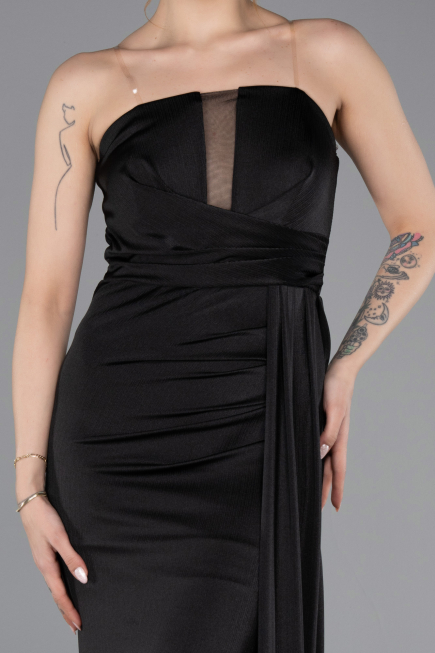 Abschlusskleid Lang Schwarz ABU5746