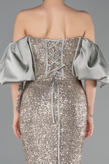 Minzgrün Abendkleid İm Meerjungfrau-Stil Lang ABU4308
