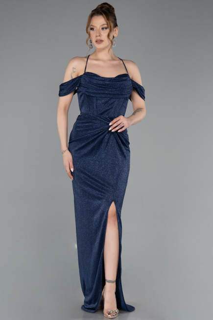Abschlusskleid Lang Marineblau ABU5925