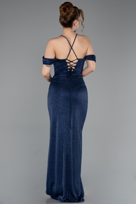 Abschlusskleid Lang Marineblau ABU5925