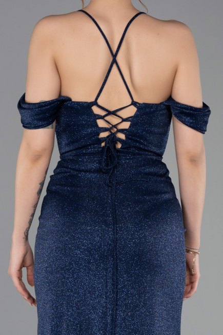 Abschlusskleid Lang Marineblau ABU5925