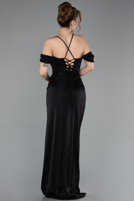 Abschlusskleid Lang Schwarz ABU5925