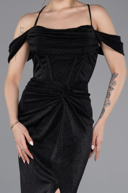 Abschlusskleid Lang Schwarz ABU5925