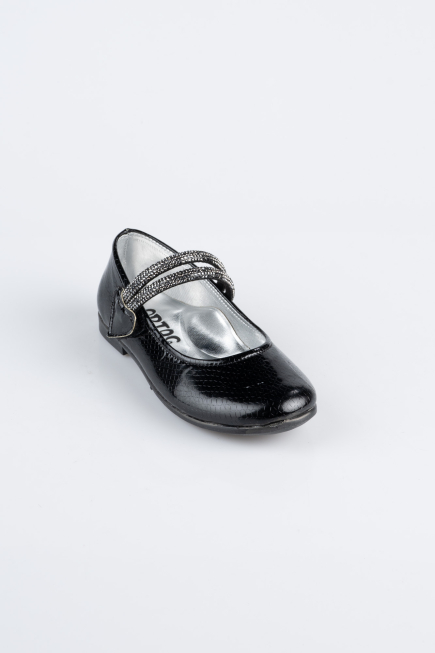 Kinder-Ballerina Gemustert Schwarz ORS3101