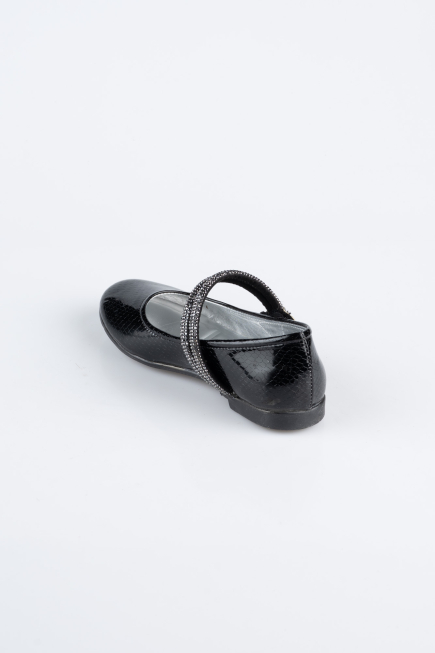 Kinder-Ballerina Gemustert Schwarz ORS3101