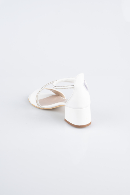 Abendkleid für Kinder Leder Weiß SE796