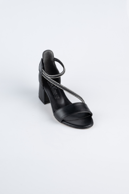 Abendkleid für Kinder Leder Schwarz SE796
