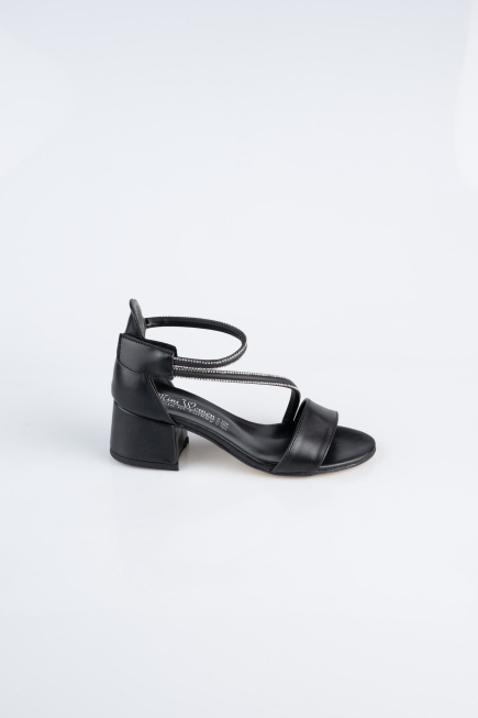 Abendkleid für Kinder Leder Schwarz SE796