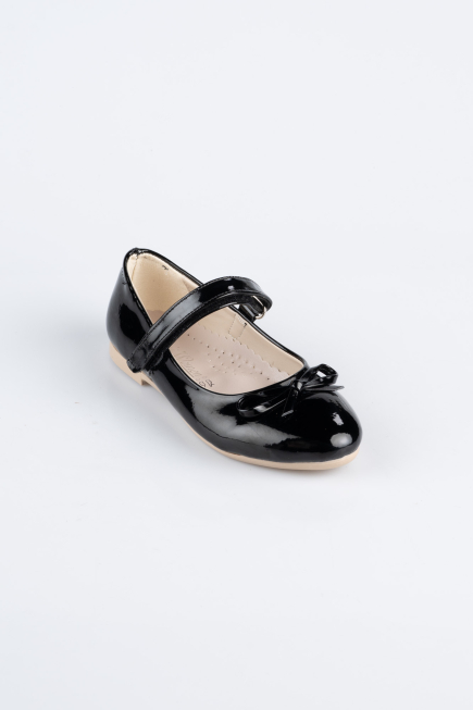 Kinderschuhe Lackleder Schwarz SE201