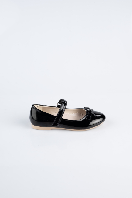 Kinderschuhe Lackleder Schwarz SE201