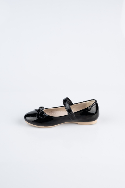Kinderschuhe Lackleder Schwarz SE201