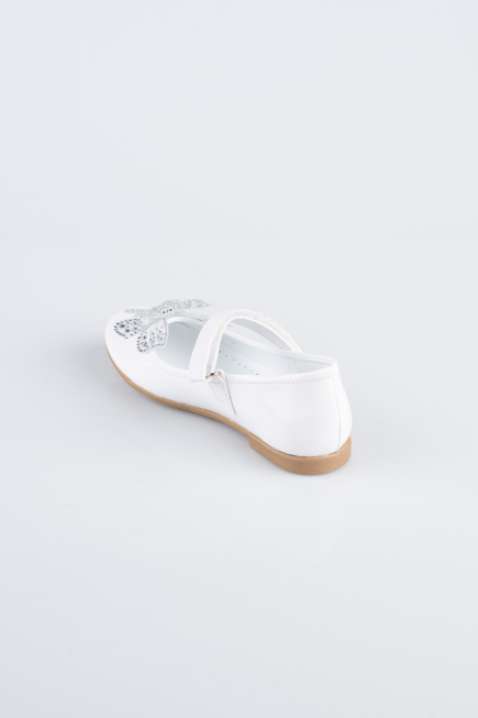 Kinder-Ballerina Lackleder Weiß ORR3100