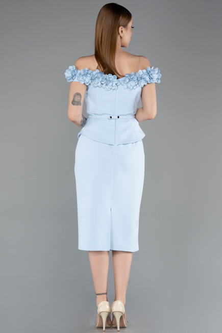 Partykleid Midi Eisblau ABK2583