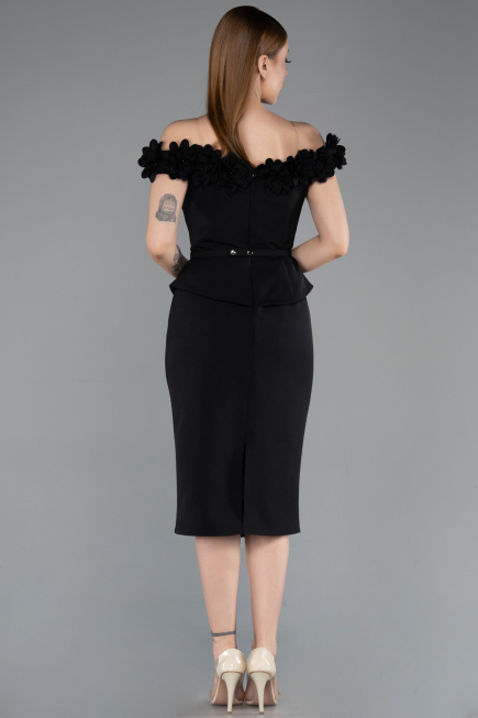 Partykleid Midi Schwarz ABK2583