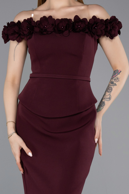 Partykleid Midi Kirschrot ABK2583