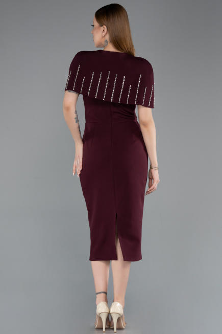 Partykleid Midi Kirschrot ABK2588