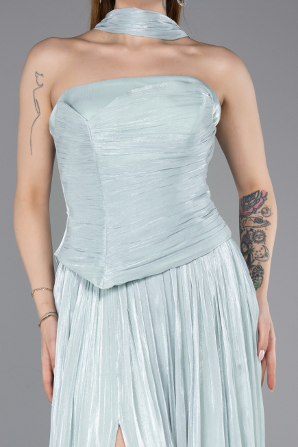 Abschlusskleid Lang Chiffon Minzgrün ABU5957
