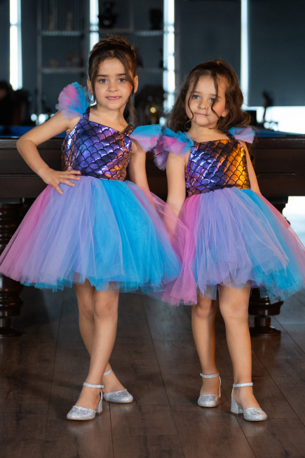 Abendkleid für Kinder Kurz Rins ABK2578