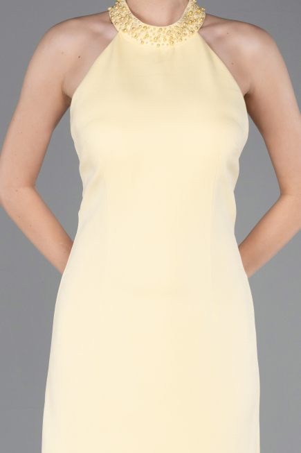 Abschlusskleid Lang Gelb ABU5971