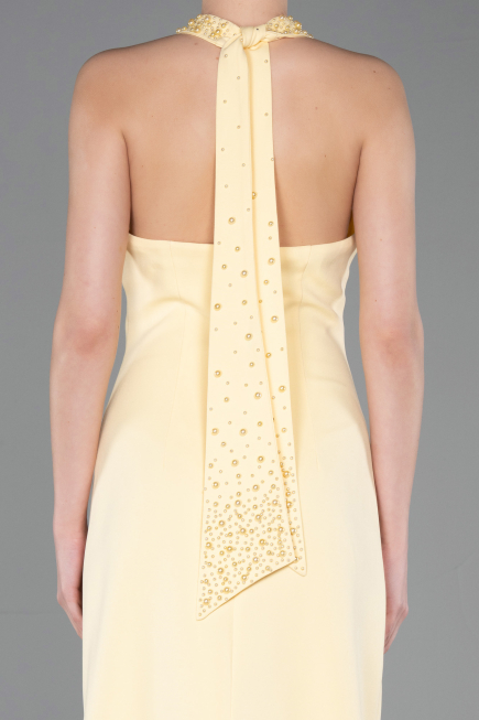 Abschlusskleid Lang Gelb ABU5971