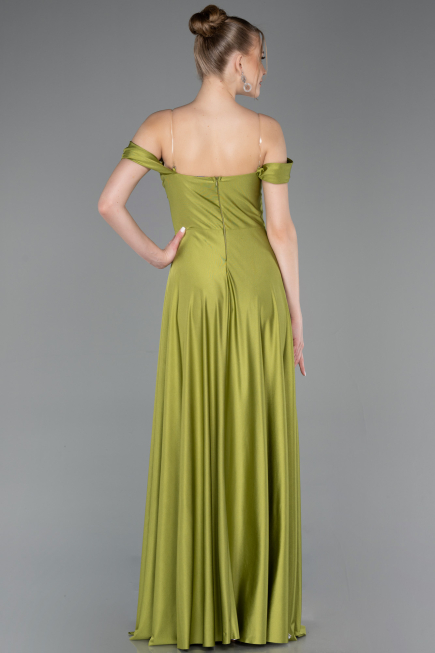 Abschlusskleid Lang Pistaziengrün ABU5938