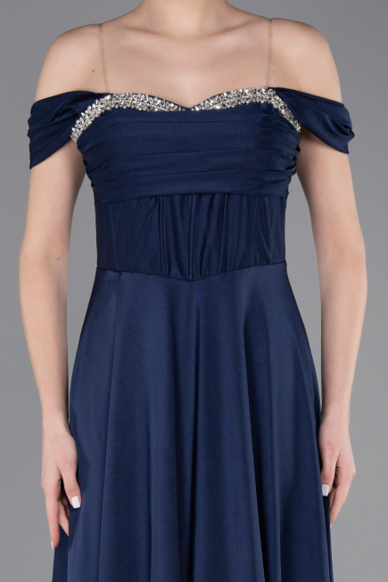 Abschlusskleid Lang Marineblau ABU5938