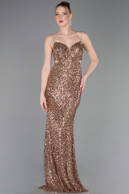 Abschlusskleid Lang Kupfer ABU5980