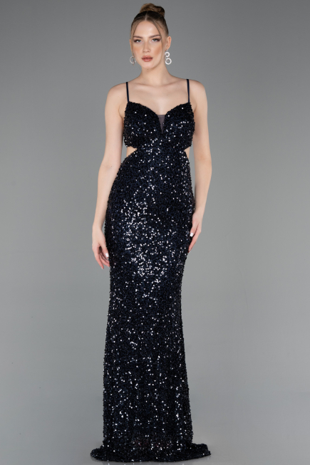 Abschlusskleid Lang Marineblau ABU5980