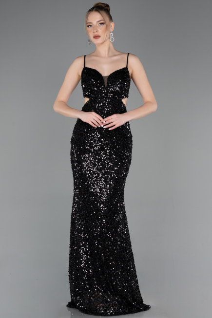 Abschlusskleid Lang Schwarz ABU5980