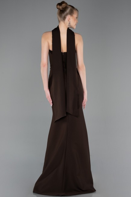 Abendkleid Lang Braun ABU5981