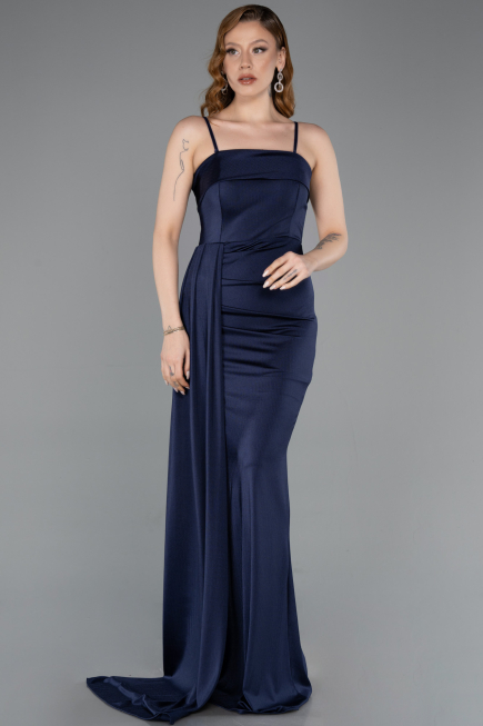 Abschlusskleid Lang Marineblau ABU5992