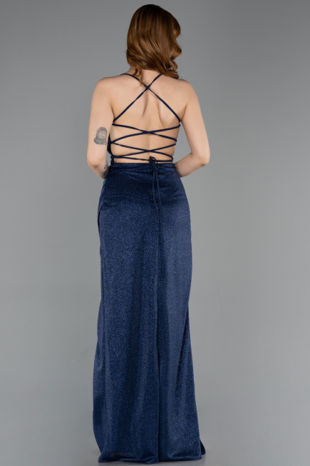 Abschlusskleid Lang Marineblau ABU6008