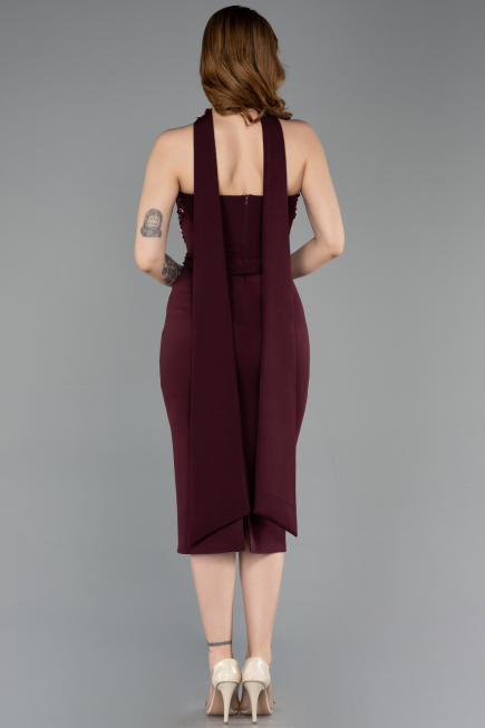 Partykleid Midi Kirschrot ABK2593