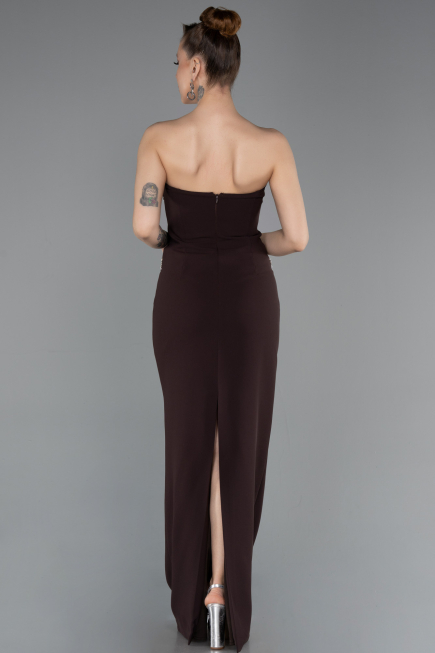 Abendkleid Lang Braun ABU6020
