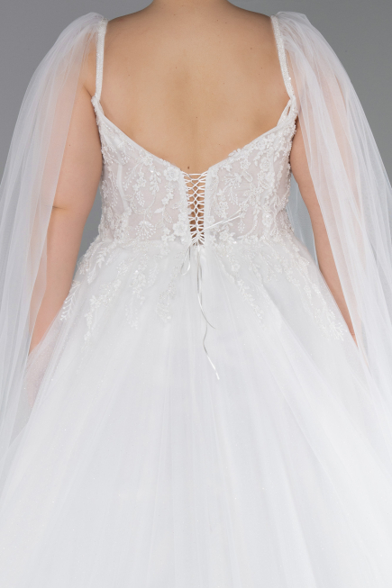 Hochzeitskleider Lang Weiß ABG143