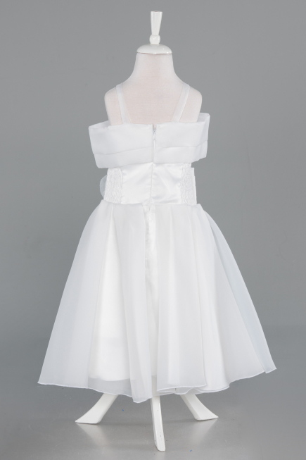 Abendkleid für Kinder Kurz Weiß ABK2565