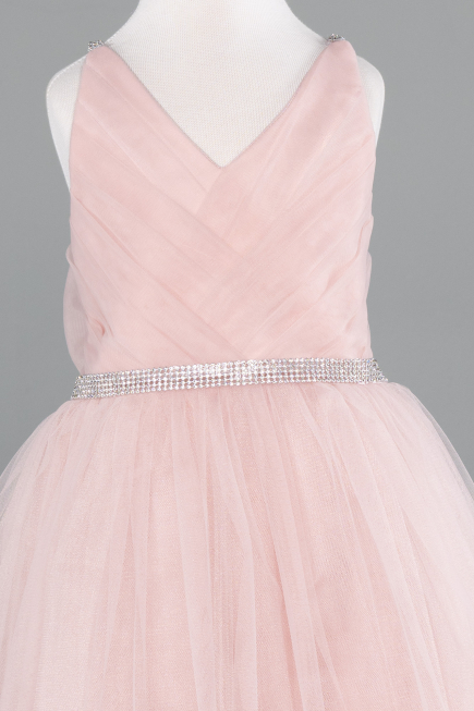 Abendkleid für Kinder Kurz Altrosa ABK2568