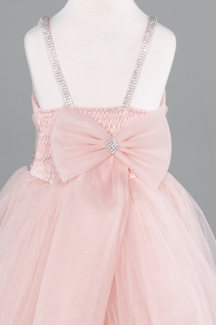 Abendkleid für Kinder Kurz Altrosa ABK2568