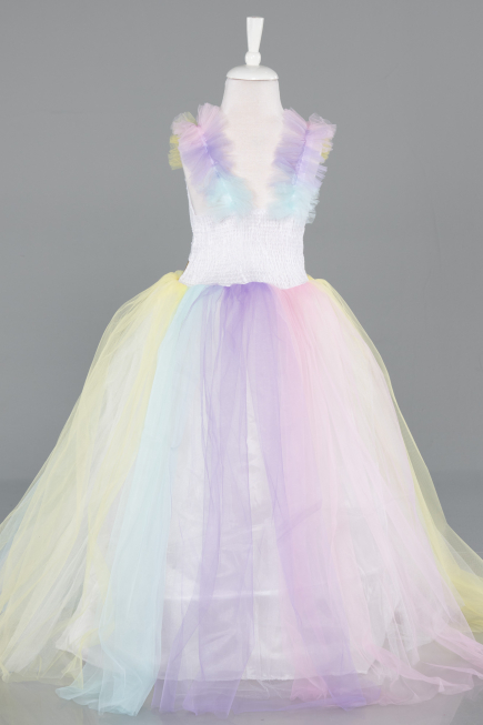Abendkleid für Kinder Lang Rins ABU5909