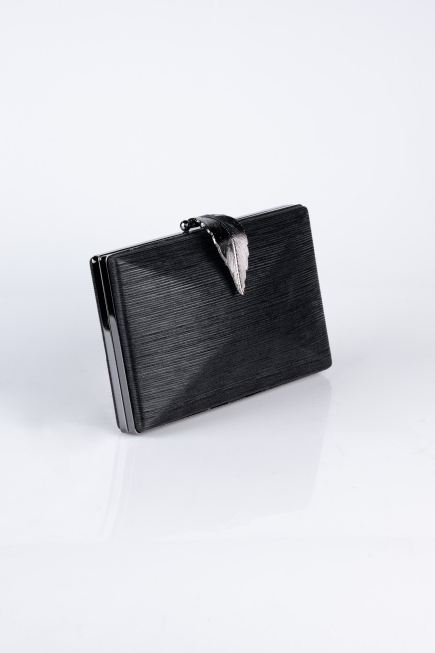 Schwarz Abendtaschen Laserschnitt KC713